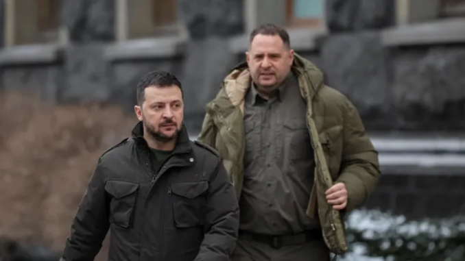 Andrii Iermak cu Zelenski